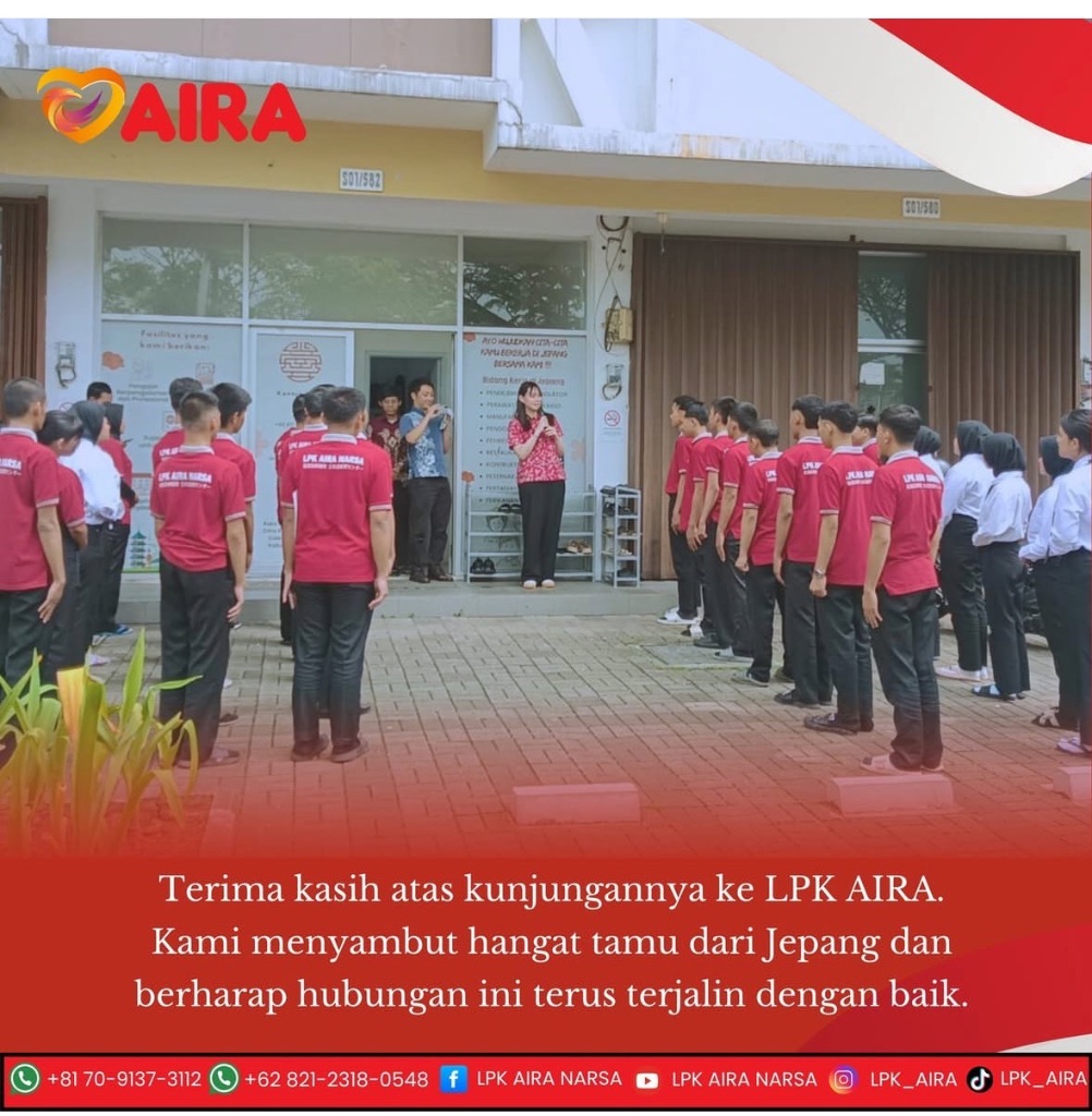 LPK AIRA 送り出し機関での朝礼風景